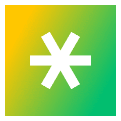 Asterisk Square 2 Icon from Sharp Gradient Set