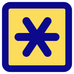 Asterisk Square 2 Icon from Core Pop Set