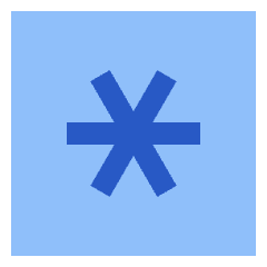 Asterisk Square 2 Icon from Sharp Flat Set