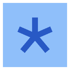 Asterisk Square 3 Icon from Sharp Flat Set