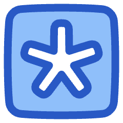 Asterisk Square 3 Icon from Plump Duo Set
