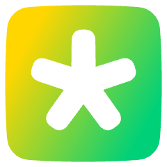 Asterisk Square 3 Icon from Plump Gradient Set