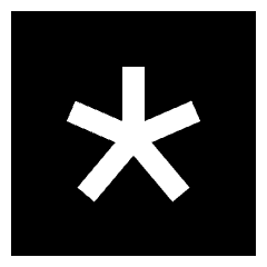 Asterisk Square 3 Icon from Sharp Solid Set