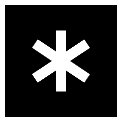 Asterisk Square Icon from Sharp Solid Set