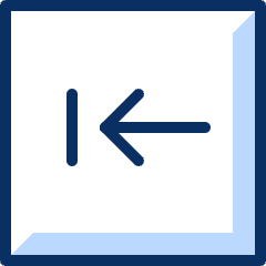 Button Backspace Icon from Cyber Duotone Set