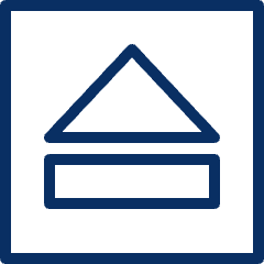 Button Eject Icon from Cyber Line Set