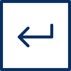 Button Enter Icon from Cyber Line Set