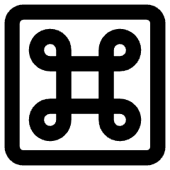 Command Square Icon from Core Remix Set