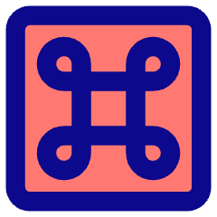 Command Square Icon from Core Pop Set