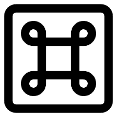 Command Square Icon from Core Line Set