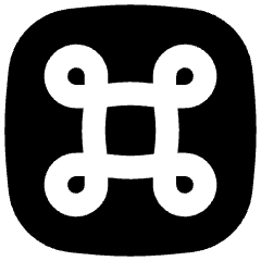 Command Square Icon from Flex Solid Set