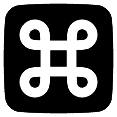 Command Square Icon from Plump Solid Set