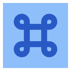 Command Square Icon from Sharp Flat Set