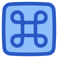 Command Square Icon from Plump Duo Set