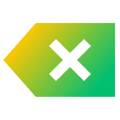 Delete Keyboard Icon from Sharp Gradient Set