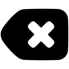 Delete Keyboard Icon from Plump Solid Set