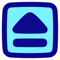 Eject Square Icon from Plump Pop Set