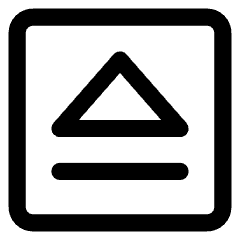 Eject Square Icon from Core Line Set