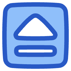 Eject Square Icon from Plump Duo Set