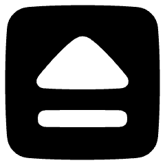 Eject Square Icon from Plump Solid Set