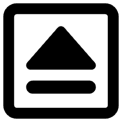 Eject Square Icon from Core Remix Set