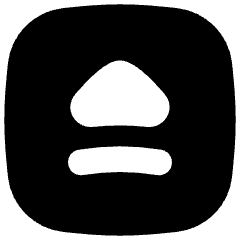 Eject Square Icon from Flex Solid Set