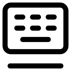 Floating Keyboard Case Tablet Icon from Core Line Set