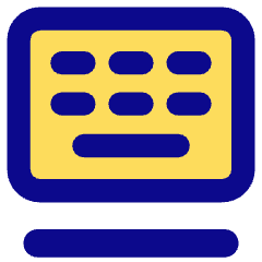 Floating Keyboard Case Tablet Icon from Core Pop Set