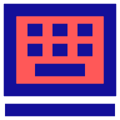 Floating Keyboard Case Tablet Icon from Sharp Pop Set