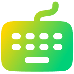 Keyboard Icon from Plump Gradient Set