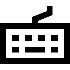 Keyboard Icon from Sharp Line Set