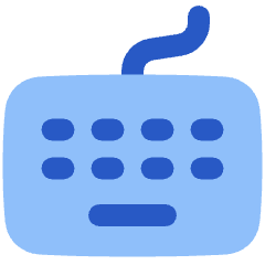 Keyboard Icon from Plump Flat Set