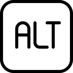 Keyboard Alt Icon from Ultimate Light Set