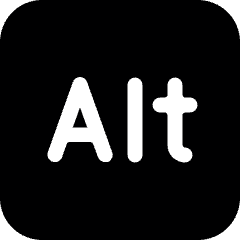 Keyboard Alt Icon from Ultimate Bold Set