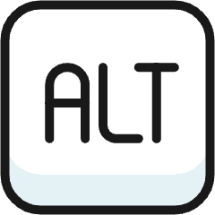 Keyboard Alt Icon from Ultimate Colors Set
