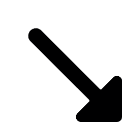Keyboard Arrow Bottom Right Icon from Ultimate Bold Set
