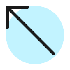 Keyboard Arrow Top Left Icon from Ultimate Colors Set