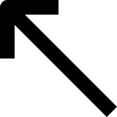 Keyboard Arrow Top Left Icon from Nova Solid Set