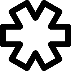 Keyboard Asterisk Thick Icon from Nova Line Icons Set