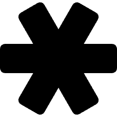 Keyboard Asterisk Thick Icon from Nova Solid Set