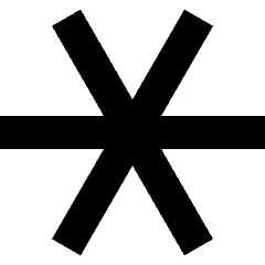 Keyboard Asterisk Thin Icon from Nova Solid Set