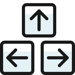 Keyboard Button Direction Icon from Ultimate Colors Set