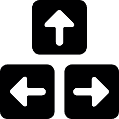 Keyboard Button Direction Icon from Ultimate Bold Set