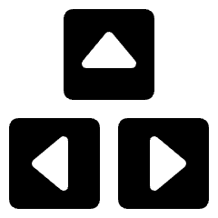 Keyboard Button Direction Icon from Nova Solid Set