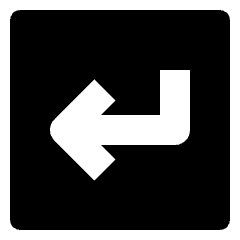 Keyboard Button Return Enter Icon from Nova Solid Set