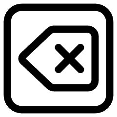 Keyboard Delete Icon from Ultimate Regular Set