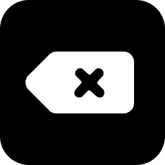 Keyboard Delete Icon from Ultimate Bold Set