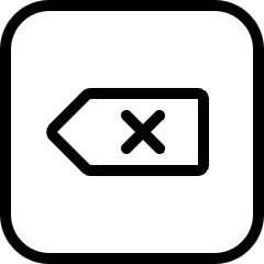 Keyboard Delete Icon from Ultimate Light Set