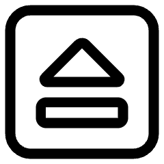 Keyboard Eject Icon from Ultimate Regular Set