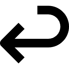 Keyboard Enter Return Curve Icon from Nova Solid Set
